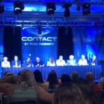 An audience attending a UFO Conference