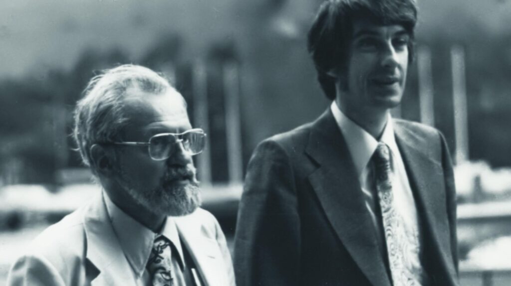 Jacque Vallee (Right) and J Allen Hynek
