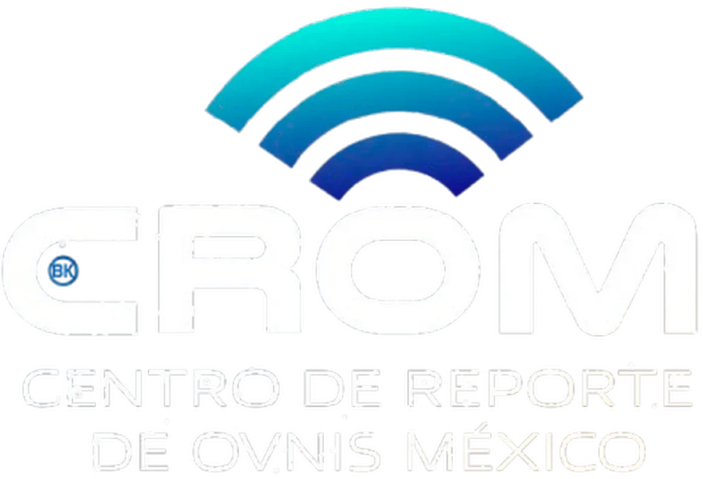 Centro de Reporte de Ovnis Mexico Logo logo black background
