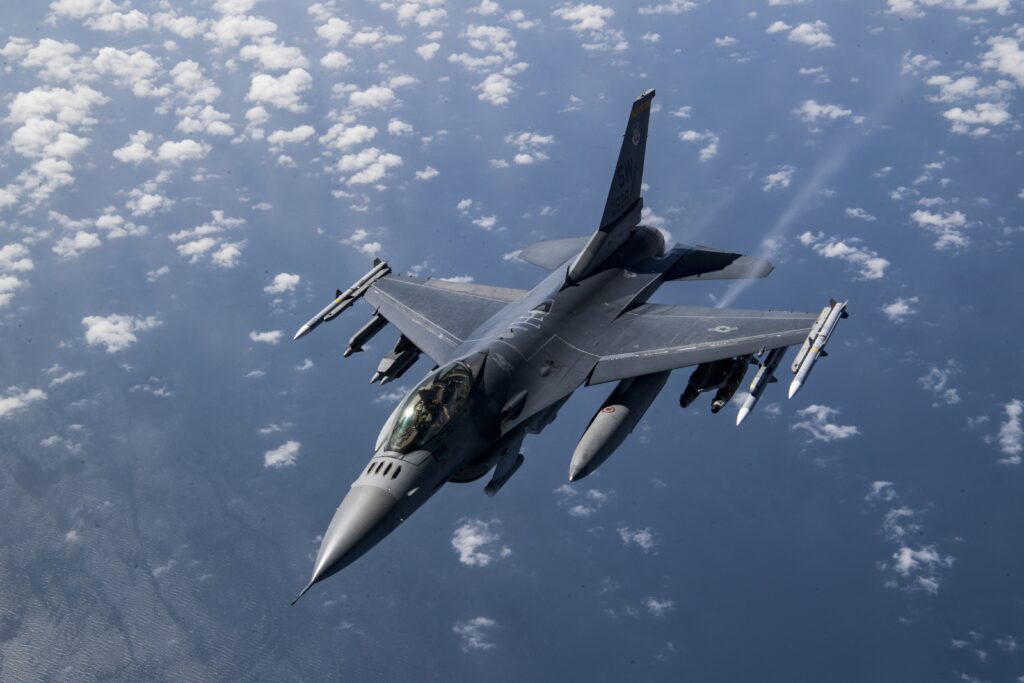 A U.S. Air Force F-16 Fighting Falcon