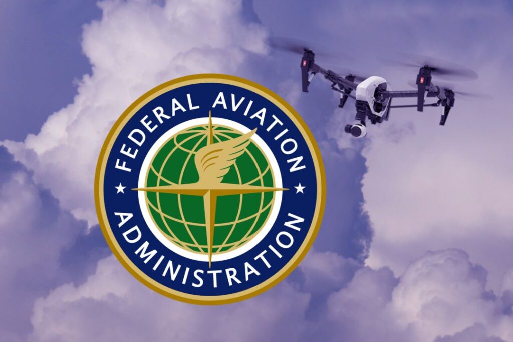 FAA Logo with Drone