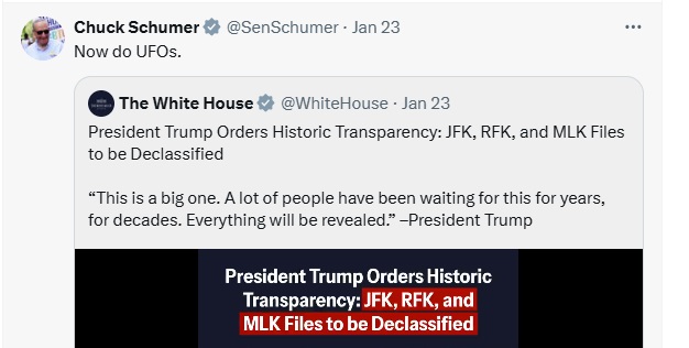 Chuck Schumer Tweet