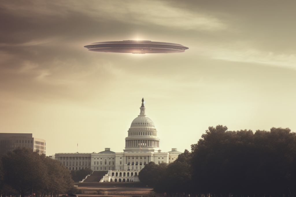 UFO Over the Capitol Building