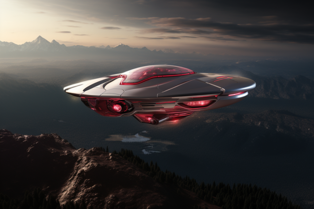Red and Silver UFO