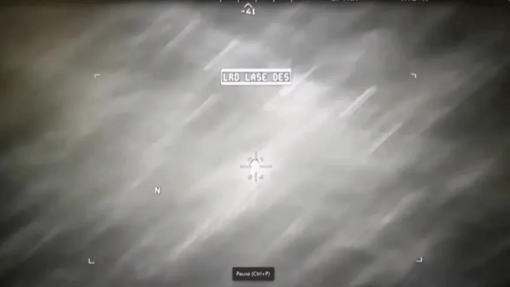 Hellfire Missile strikes orb over Yemen