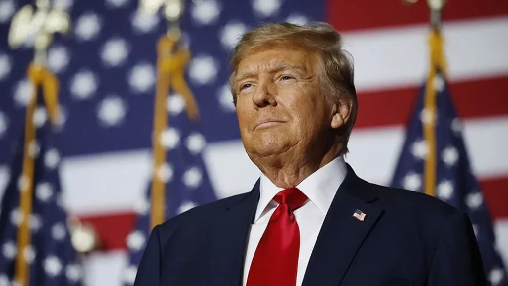 Patriotic image of Donald Trump