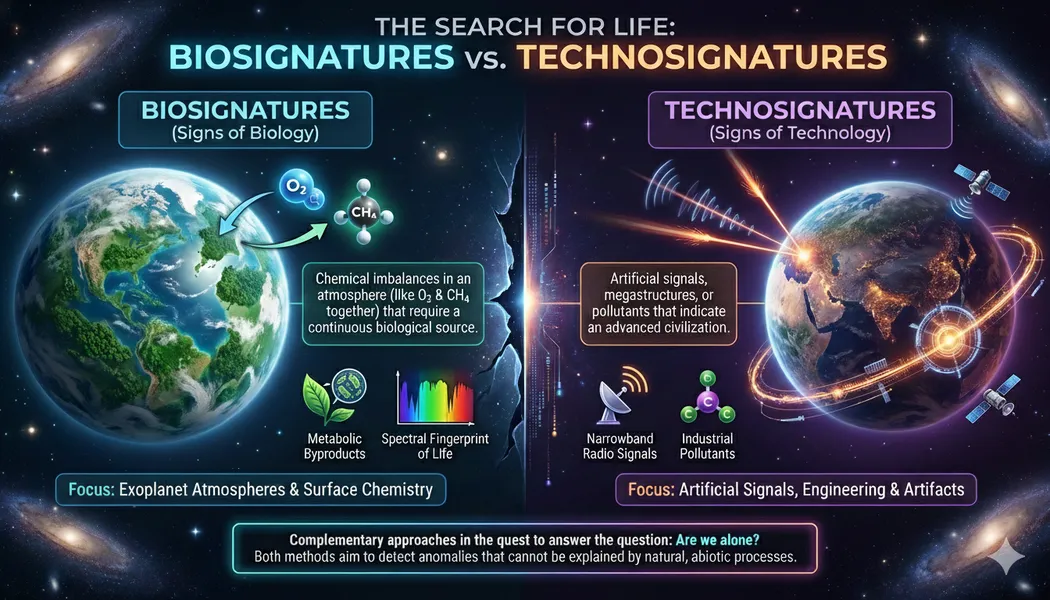 O2 Biosignatures Biosignatures vs. Technosignatures - The UAP News Center