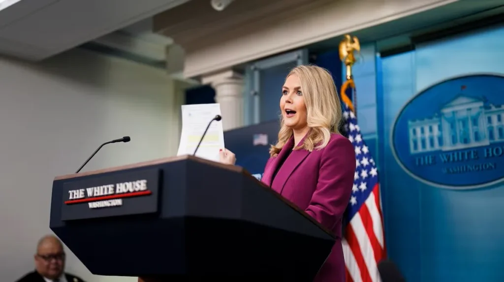 White House Press Secretary Karoline Leavitt