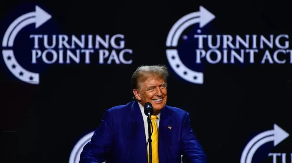 President Donald Trump Speaking at Turning Point USA 2026