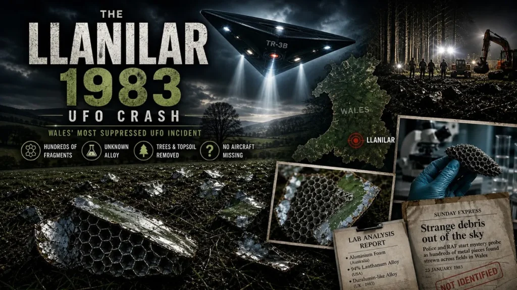 The Llanilar UFO Crash & Material Sample