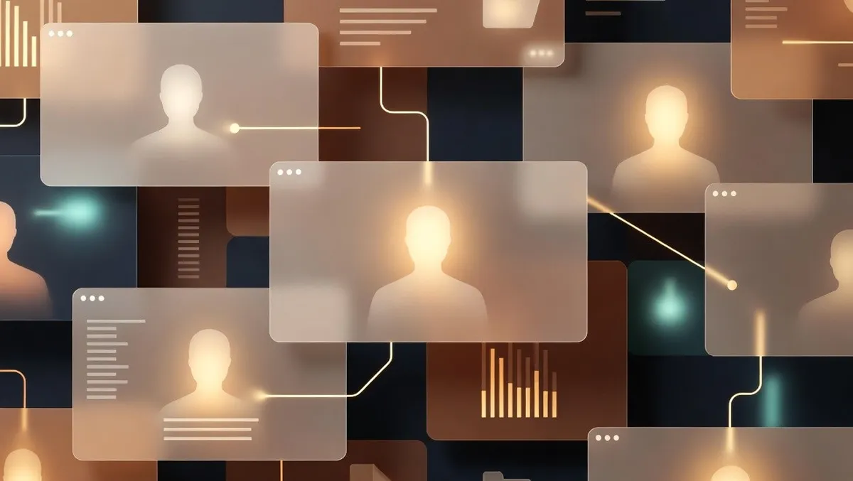 an abstract representation of biographies