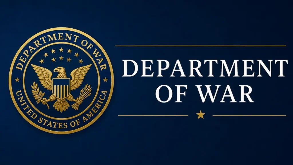 U.S. Department of War Logo