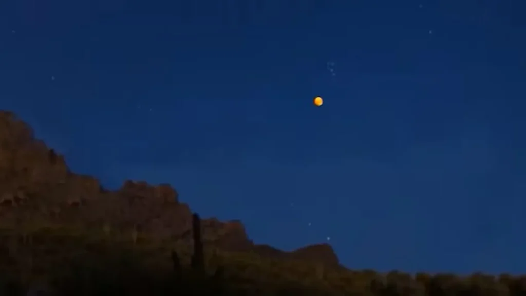 Department of War UFO file released June 12, 2026 - Glowing orange orb