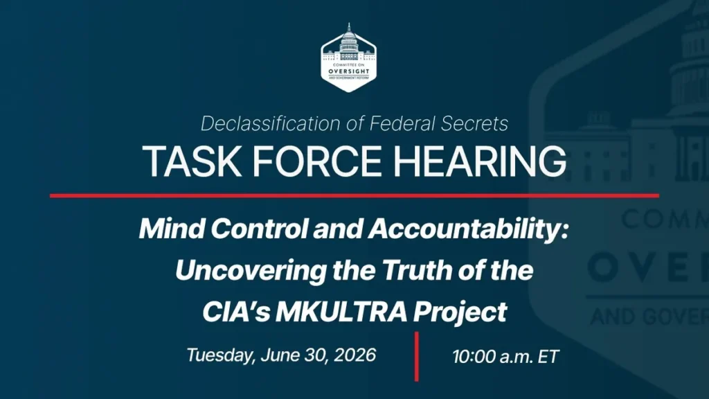 U.S. House Hearing: Mind Control and Accountability