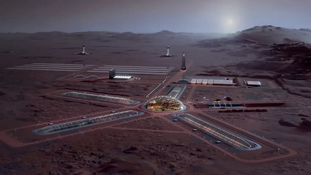 Mars Base - Credit SpaceX