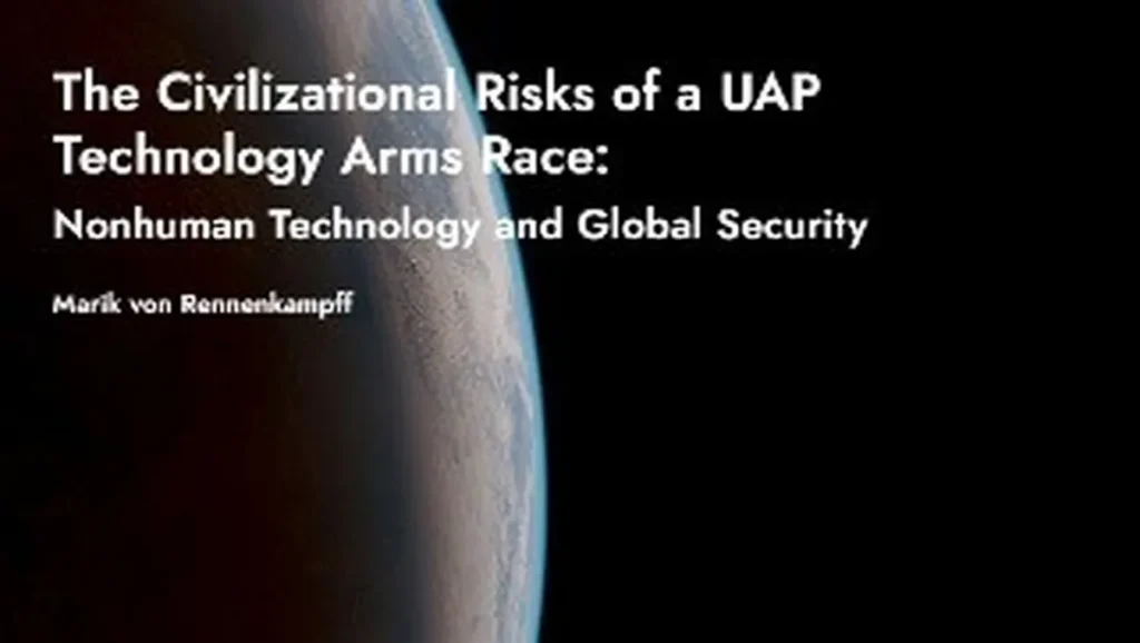 Sol Foundation Paper: The Civilizational Risks of a UAP Technology Arms Race