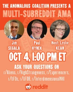 multi-subreddit-livestream-ama-dr-jim-segala-paul-hynek-Oct-4-2026