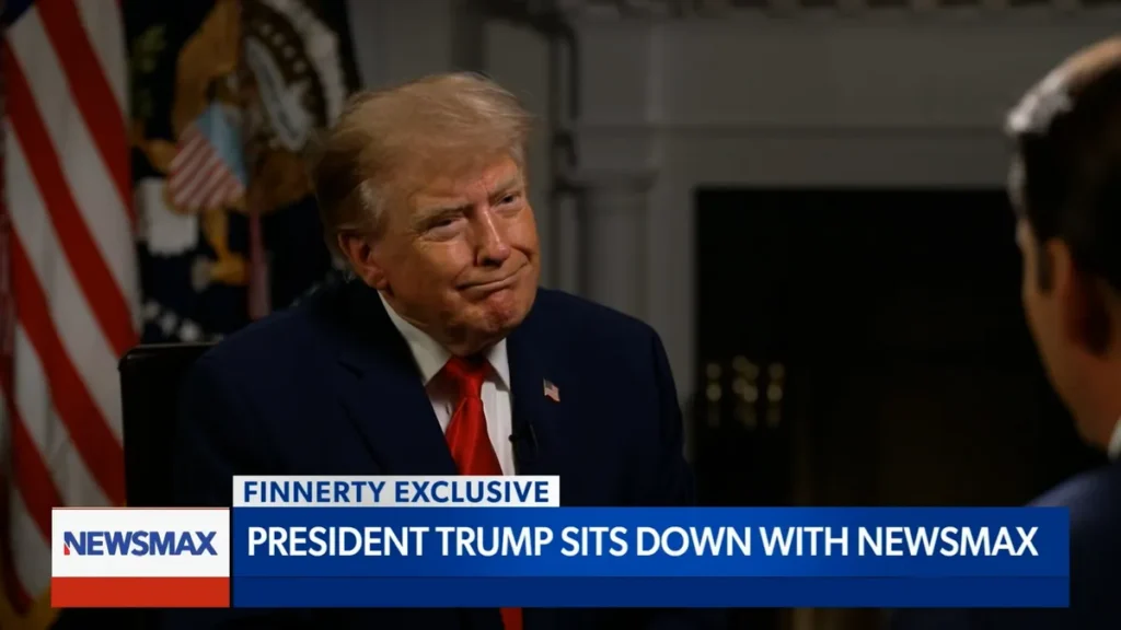 Newsmax interviews President Trump