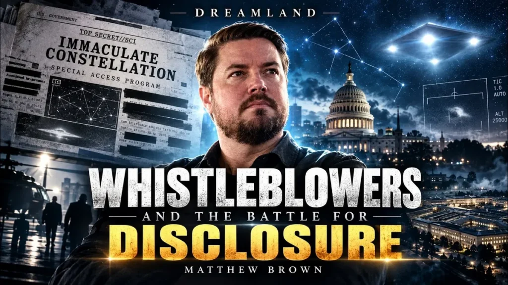 UAP Whistleblower Matthew Brown on Whitley Streiber's Dreamland Podcast